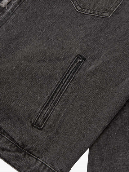 Thesupermade Appliqué Deconstructed Patchwork Distressed Raw-edge Denim Jacket 