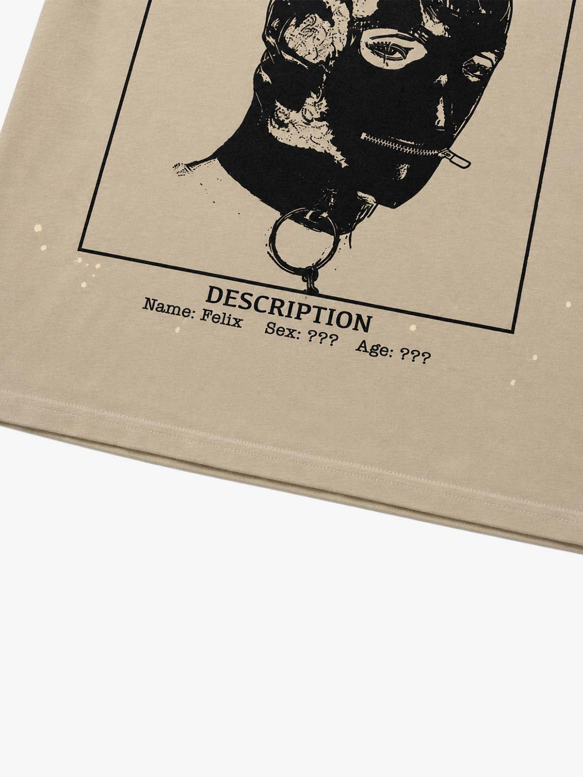 T-shirt à motif d'éclaboussures de peinture (affiche graphique) 