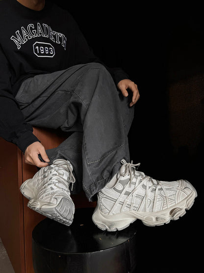 Height-Enhancing Sneakers with 7.0cm Invisible Lift for Everyday Wear 