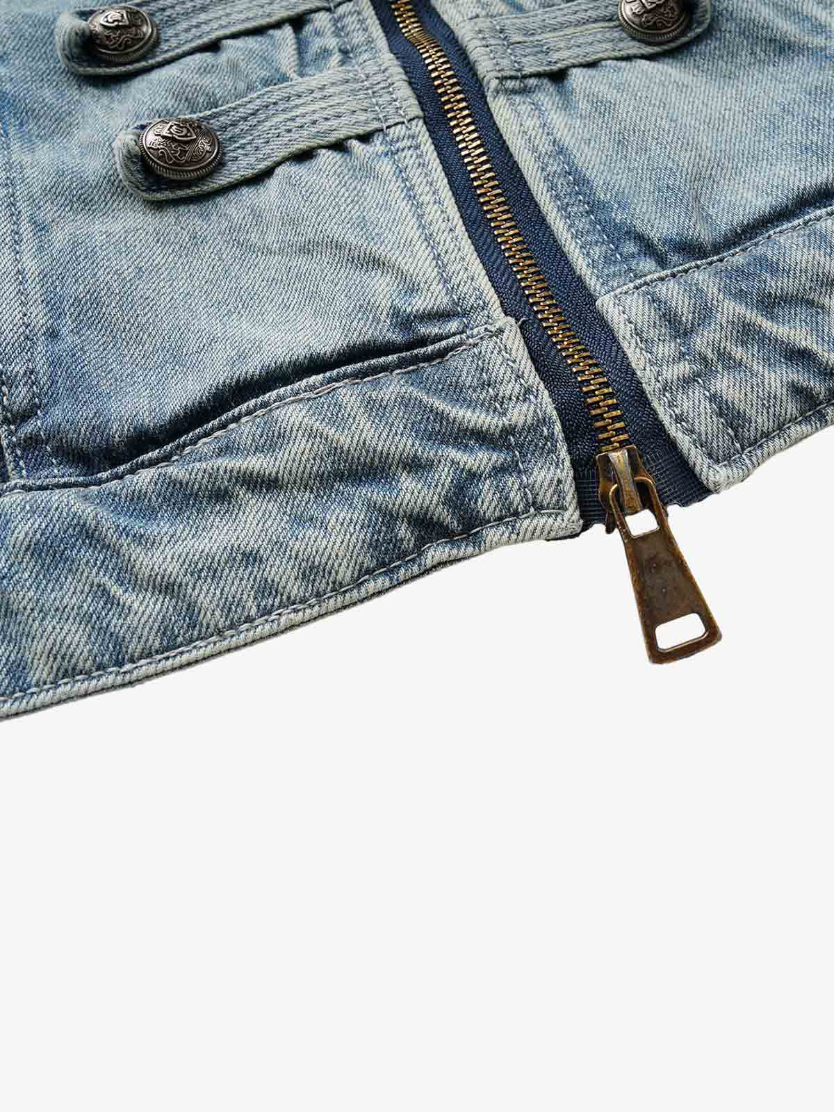 Napoleon Cropped Denim Jacket