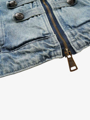 Napoleon Cropped Denim Jacket