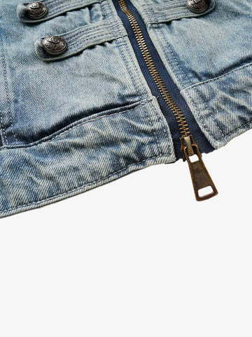Napoleon Cropped Denim Jacket