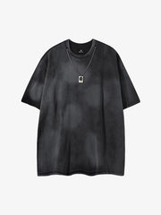 Gradient Chain Crewneck Tee