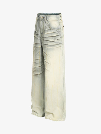Distressed Wide-Leg Jeans for Women - Fashionable and Comfortable Denim Trousers 