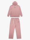 SUPM Minimalist Logo Pink Hoodie and Sweatpant Set 