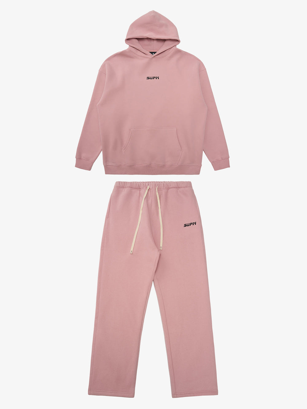 SUPM Pink Cloud Hoodie Set 