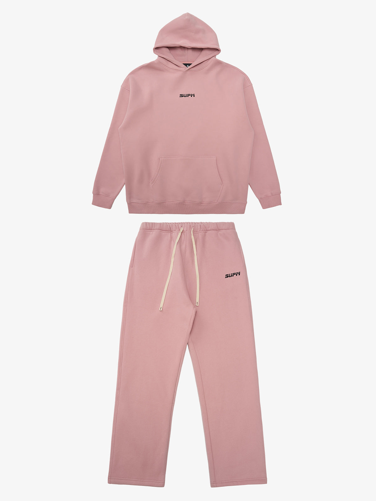 SUPM Pink Cloud Hoodie Set 