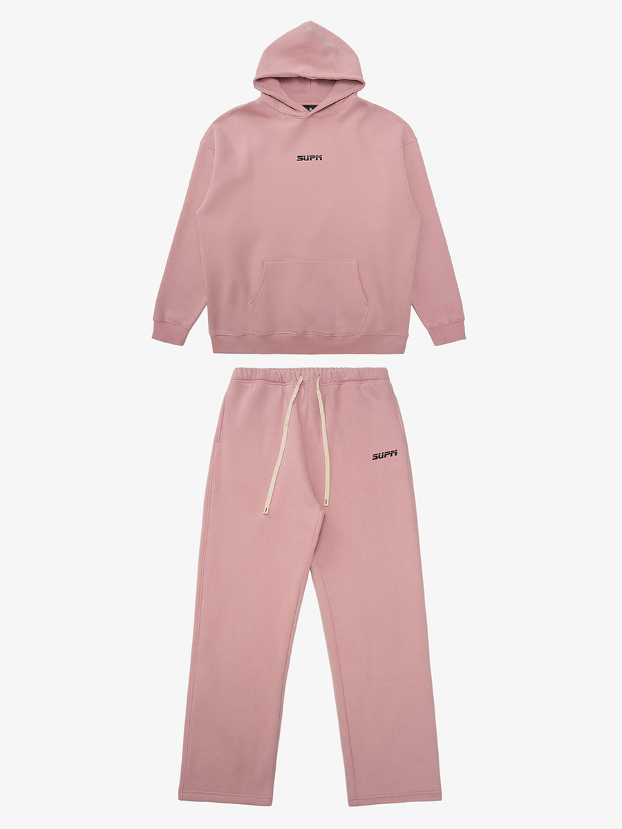 SUPM Pink Cloud Hoodie Set 