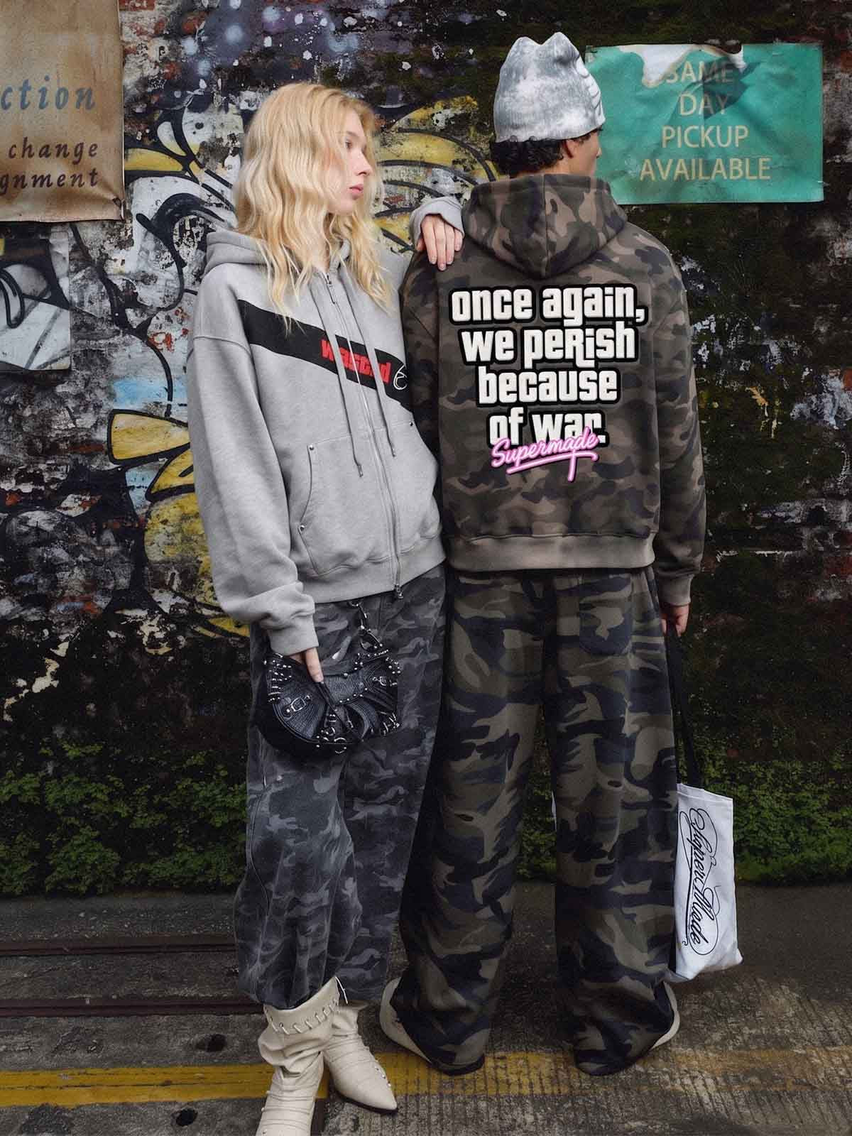 Anti-War Graphic Hoodie