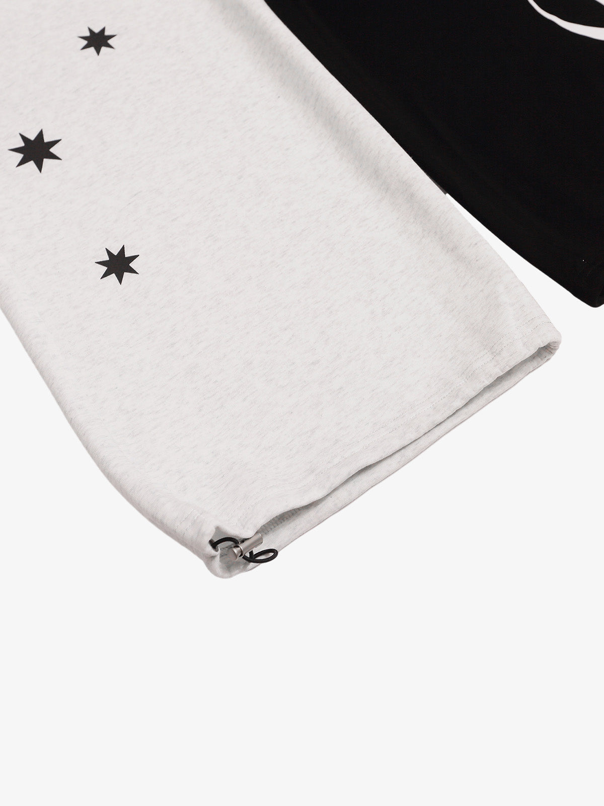 Camo Flag Graphic Patchwork Wide-Leg Sweatpants