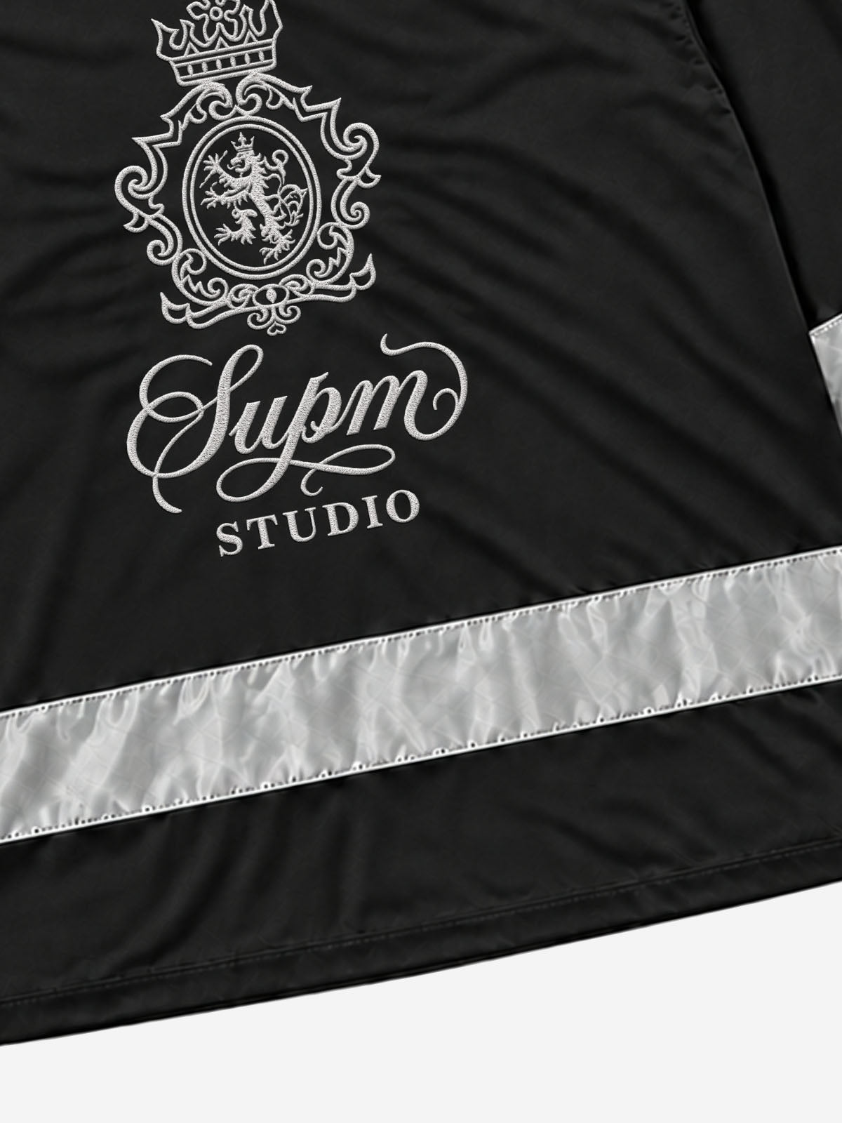 Reflective Patchwork Embroidered Long Sleeve Tee