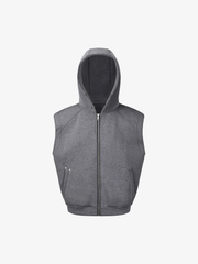 Rivet Hooded Zip Vest