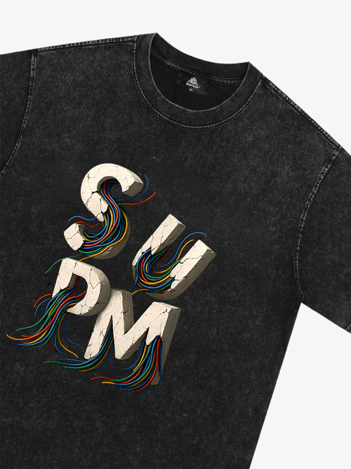 supm cable graphic T-shirt 
