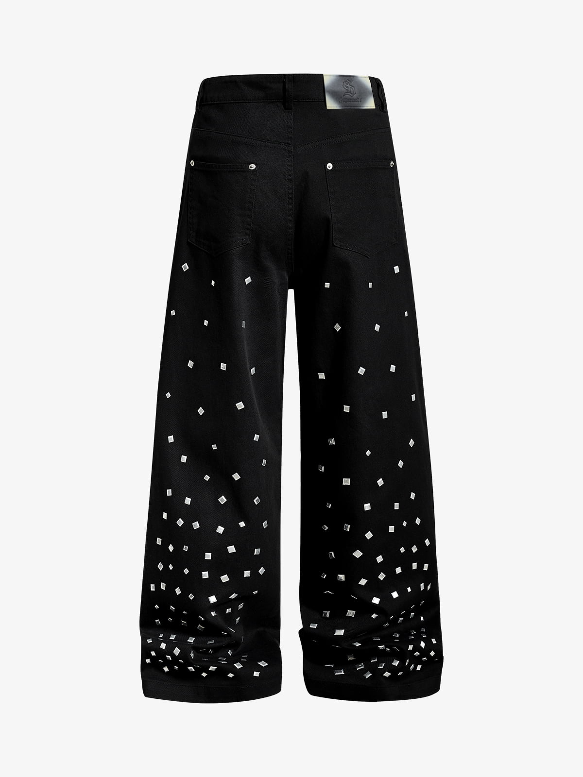 Rhinestone Straight Leg Pants 