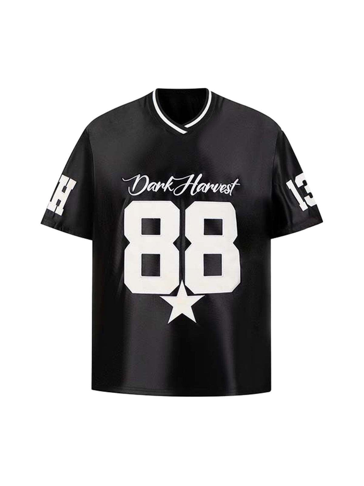 Number "88" Sports Jersey Print T-shirt
