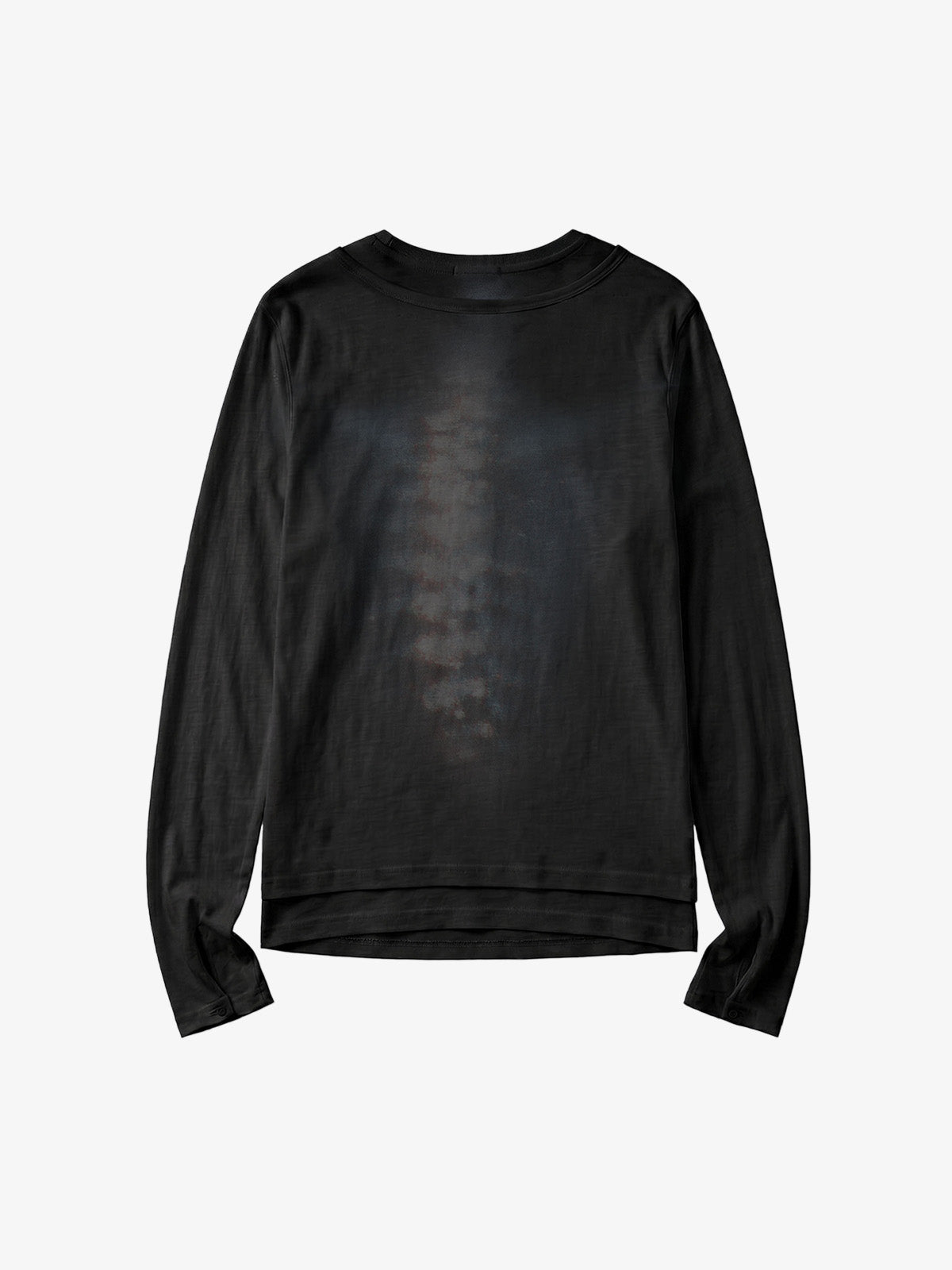 Layered Skeleton Print Blouse