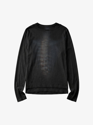 Layered Skeleton Print Blouse