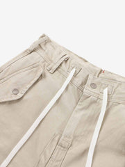 Curved-Hem Baggy Cargo Pants 