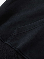 Metal Skeleton Fur Zip-Up Hoodie