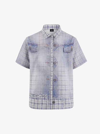 Vintage Washed Plaid Shirt