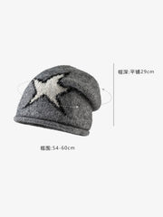 Star Pattern Knit Beanie 