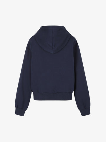 Thesupermade Distressed Number Print Regular Fit Pullover Hoodie