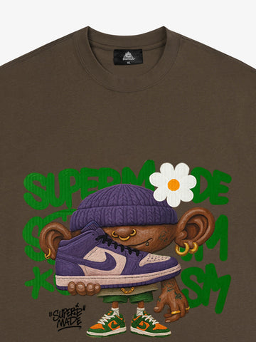 Street Cartoon Sneaker Graffiti Sneaker T-shirt 