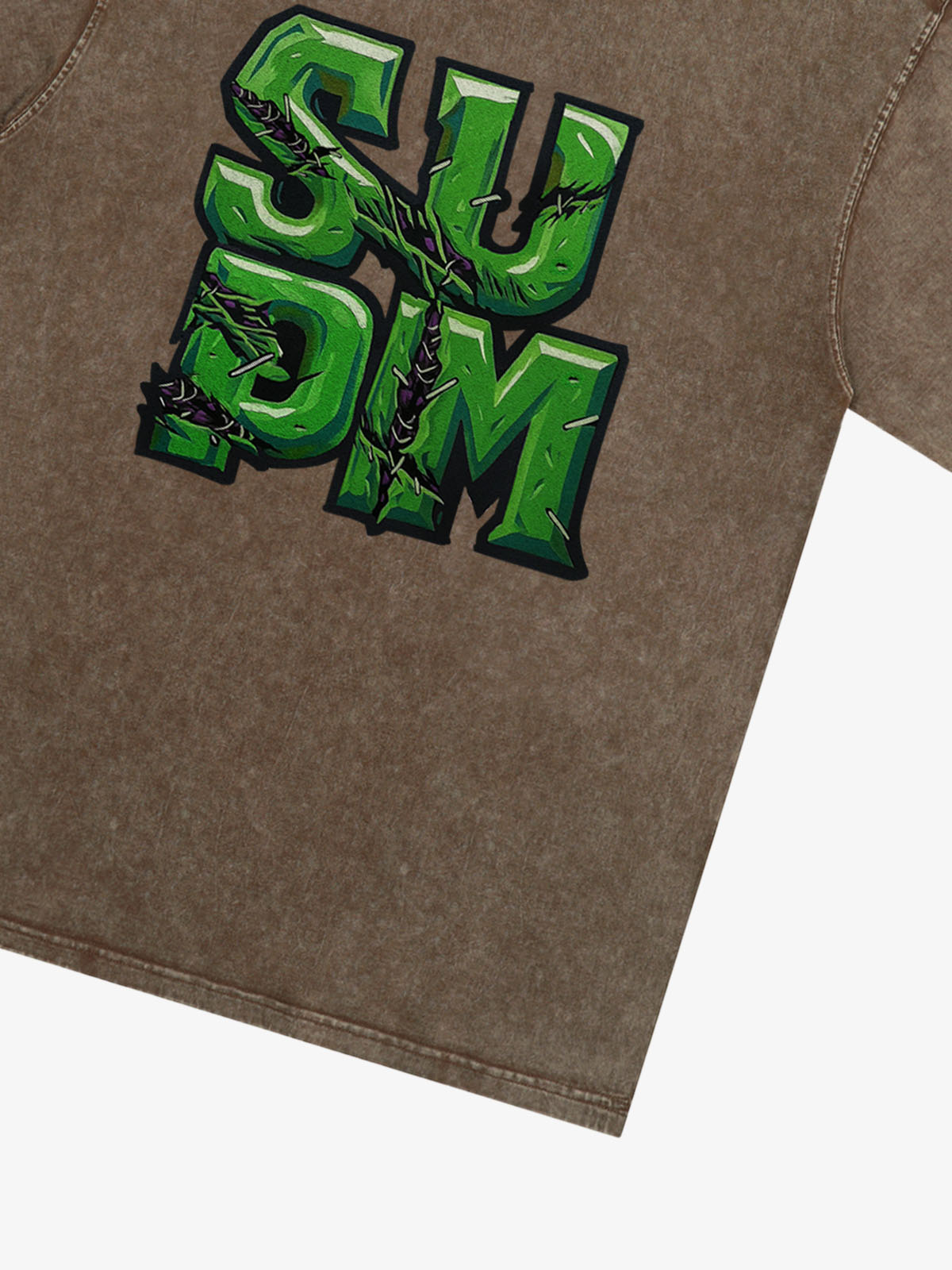 Supermade Street Green Thorn Font T-Shirt 