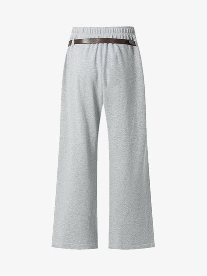 Wide-Leg Trousers with Adjustable Belt for Casual and Everyday Wear 