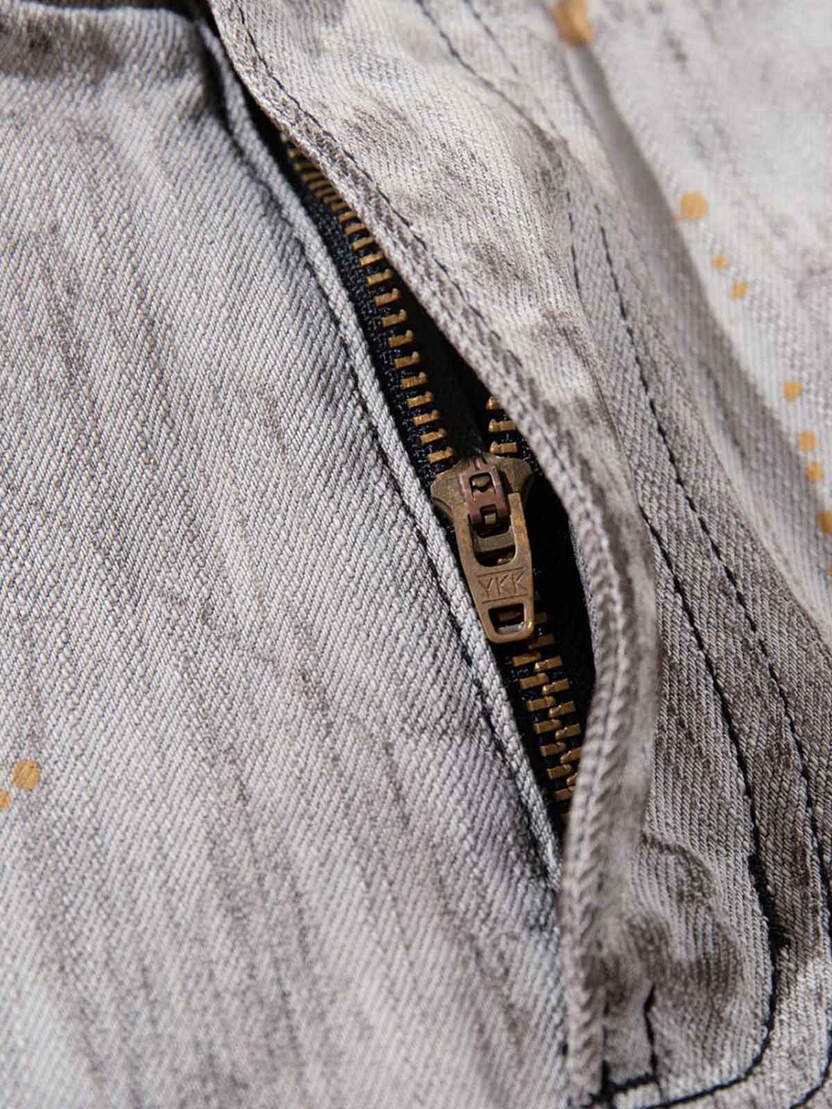 Abstrac Paint-Splattered Panel Jeans 