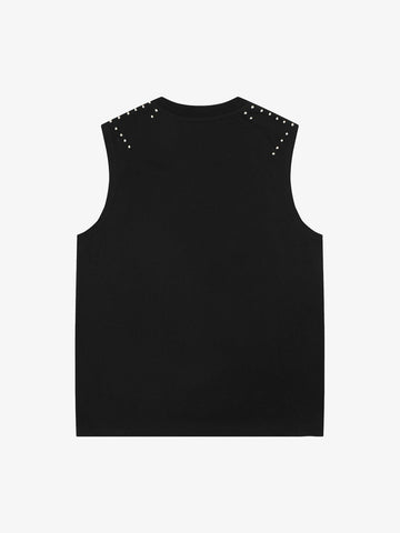 Studded Tribal Sleeveless T-Shirt 