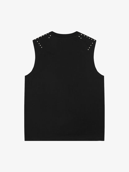 Studded Tribal Sleeveless T-Shirt 