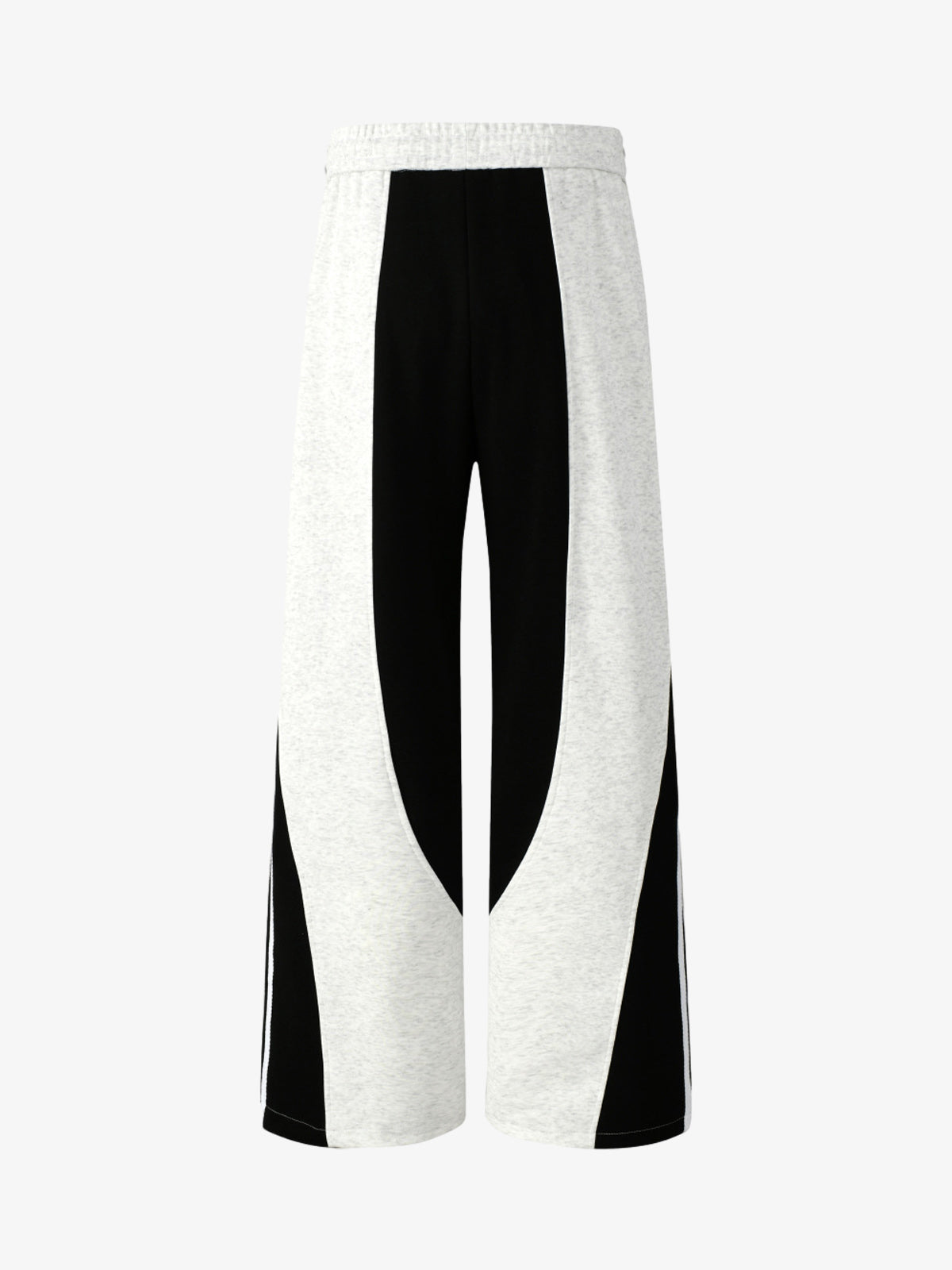 Retro Functional Contrast Panel Wide Leg Drape Pants 