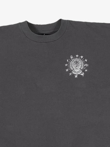 Black Graphic Crop Tee