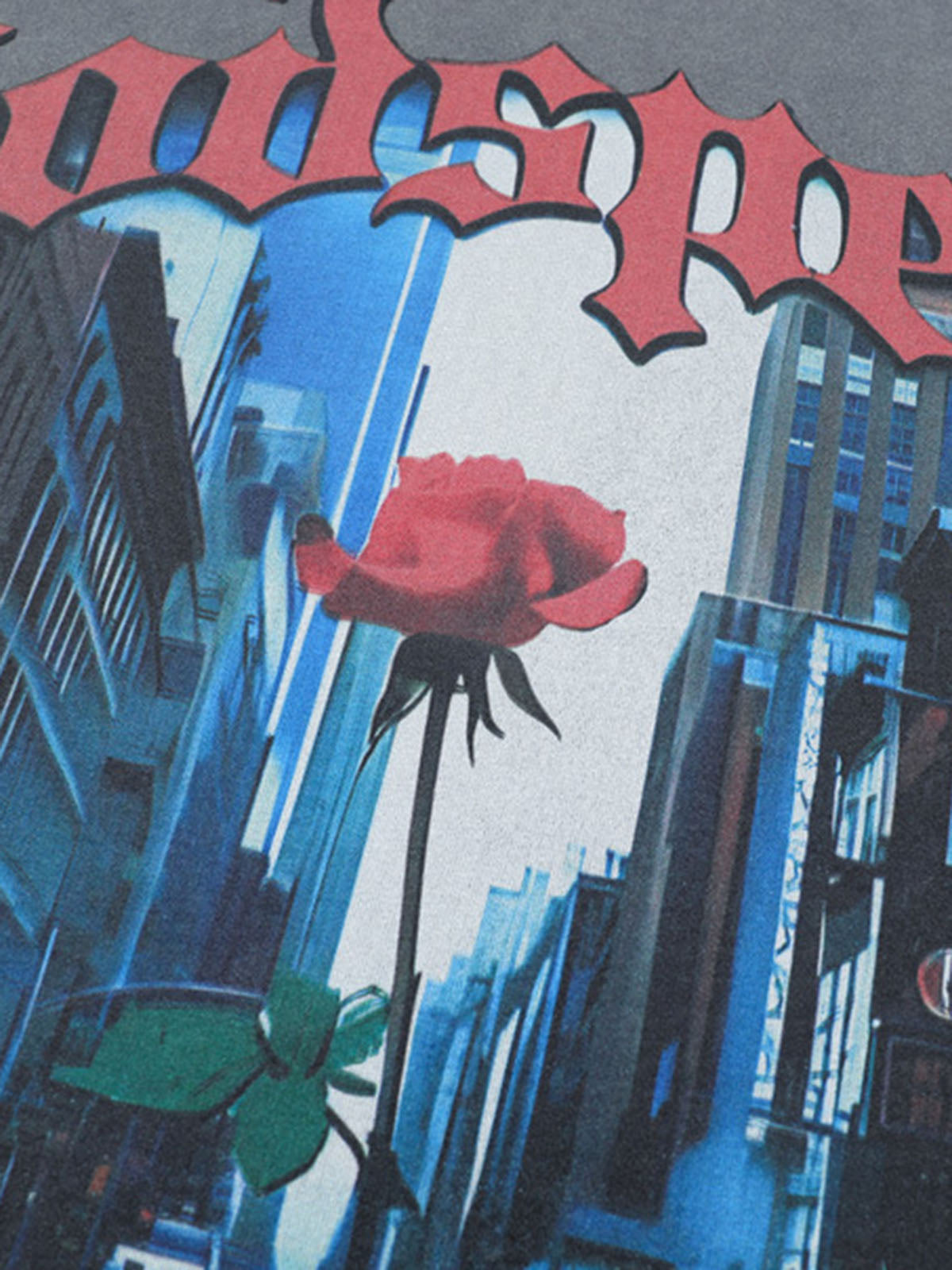 High Street Rose Urban Print T-shirt 