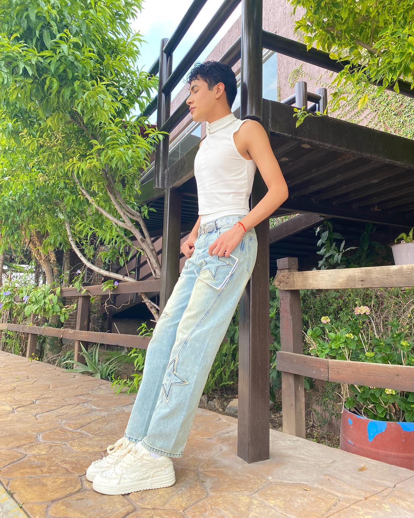 The Supermade American Vintage Star Patch Embroidered Jeans