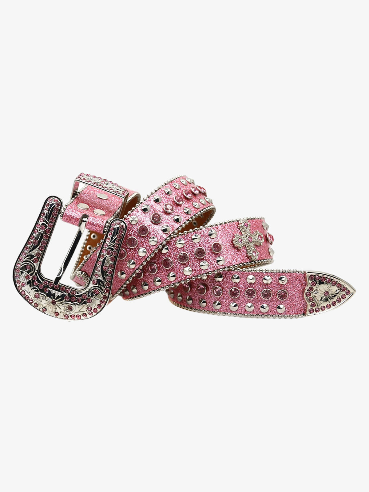Rhinestone Cross Belt