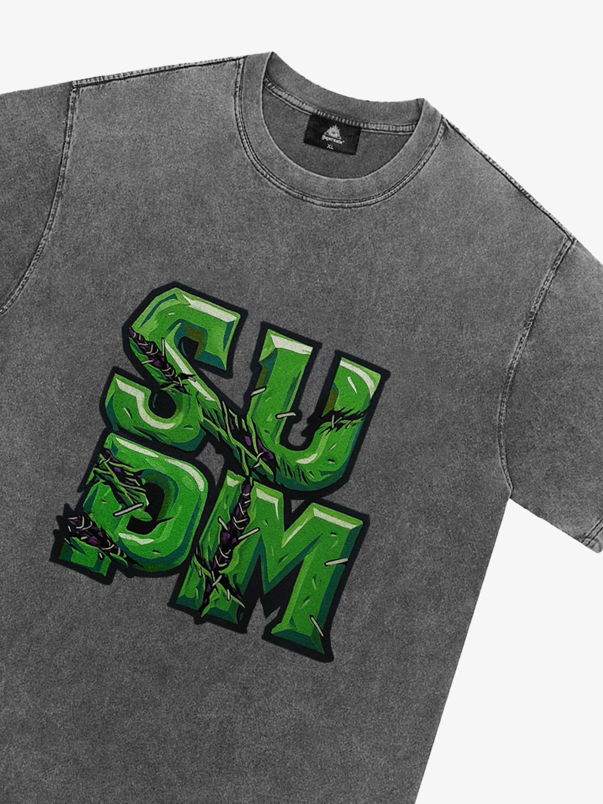 Supermade Street Green Thorn Font T-Shirt 