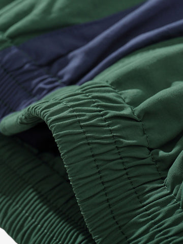 Color Block Full-Zip Nylon Windbreaker