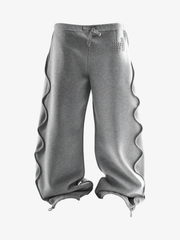 Sculpted Seam Cropped Hoodie & Curved-Leg Sweatpants Set