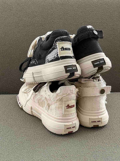 Stylish Chunky Sneakers with Dual Shoelaces for Everyday Wear 