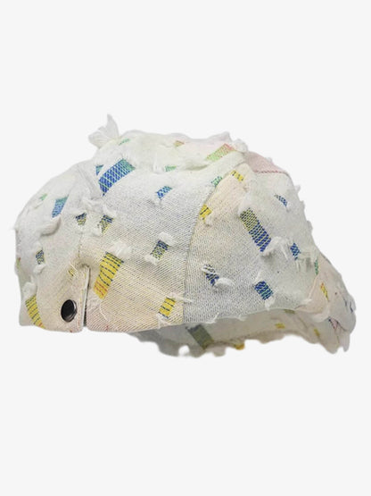 Distressed Rainbow Star Patchwork Flat Cap 