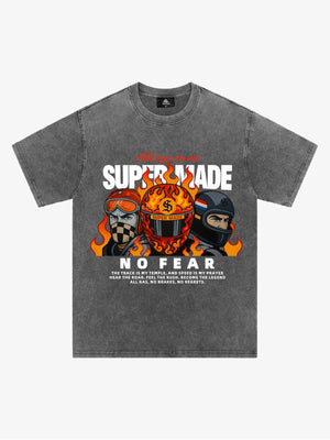 Motorcycle racing graphic T-shirt 