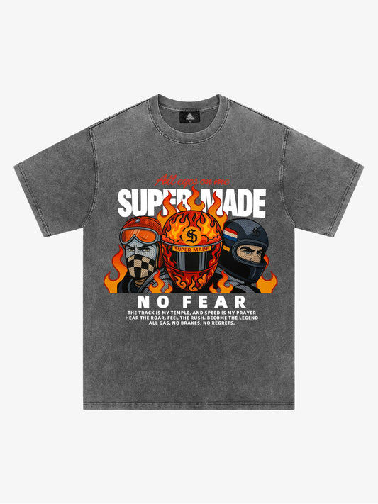 Motorcycle racing graphic T-shirt 