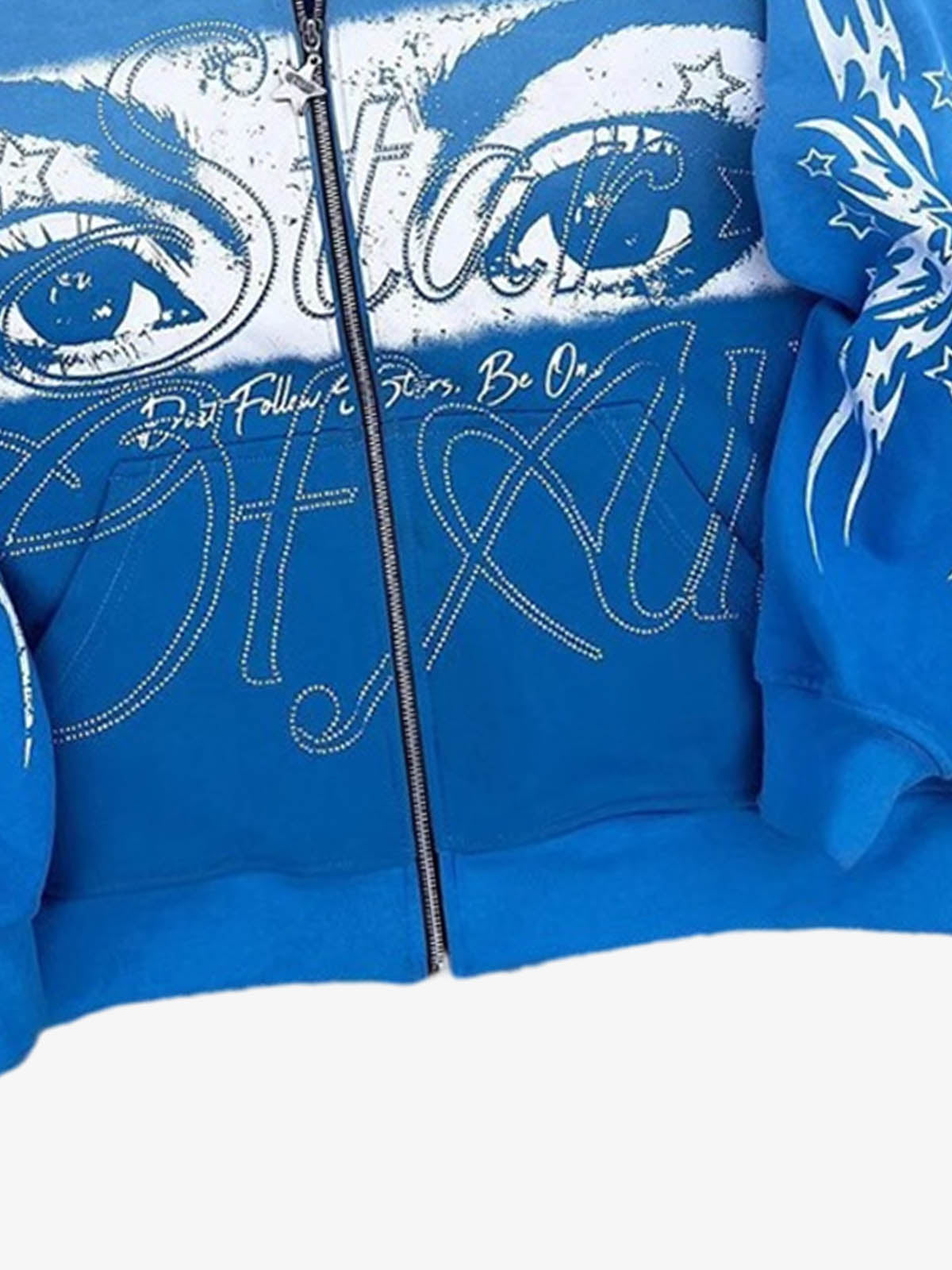 American Retro 3D Printed Zip-Up Sweatshirt