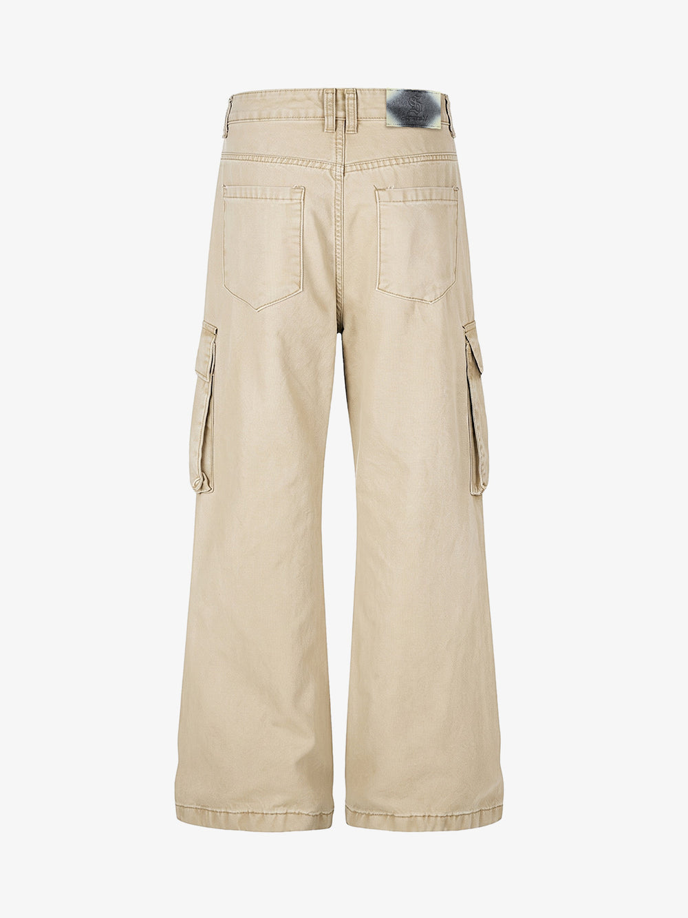 Studded Multi-Pocket Straight-Leg Work Pants