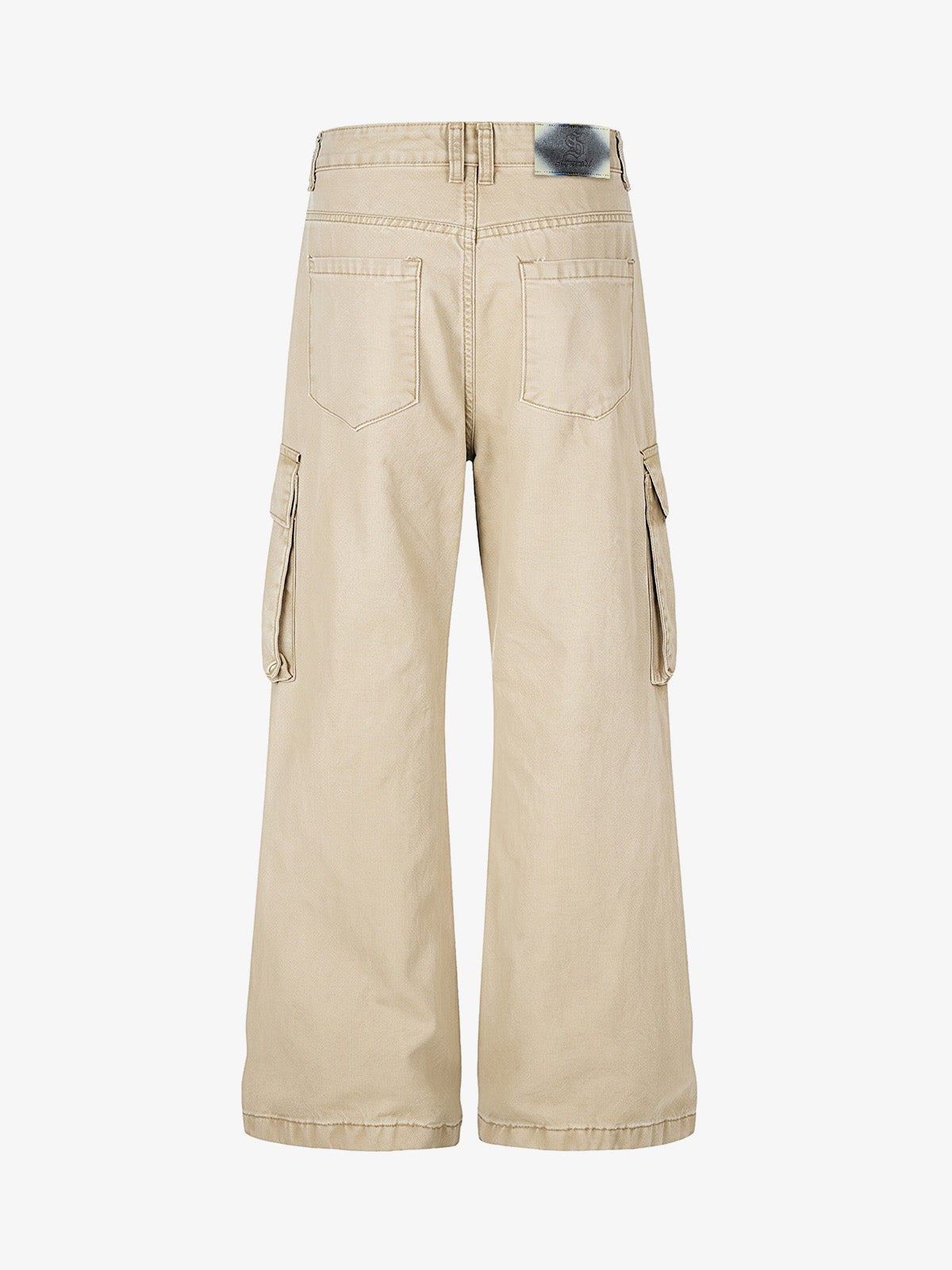 Studded Multi-Pocket Straight-Leg Work Pants