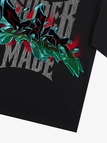 Street Graffiti Stylish Graphic T-Shirt 