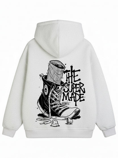 Thesupermade Double Zipper Cardigan Sweater European and American Street Girl Theme 