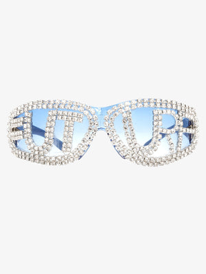 Rhinestone Embellished Sunglasses